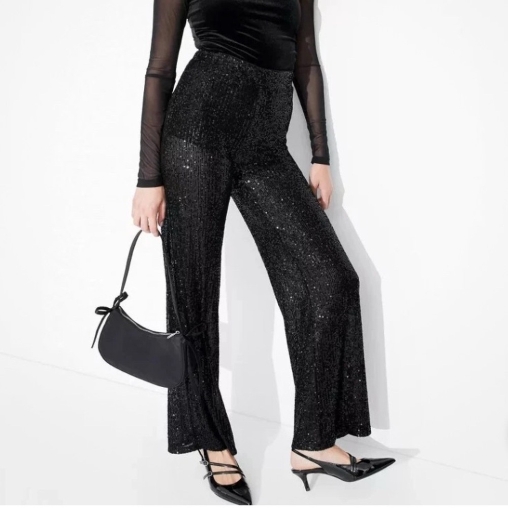 NWT Wild Fable Black Sequin Pants